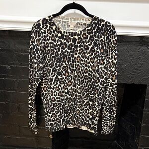 J. Crew Leopard Print Sweater